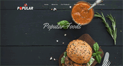 Desktop Screenshot of popularfoodsindia.com